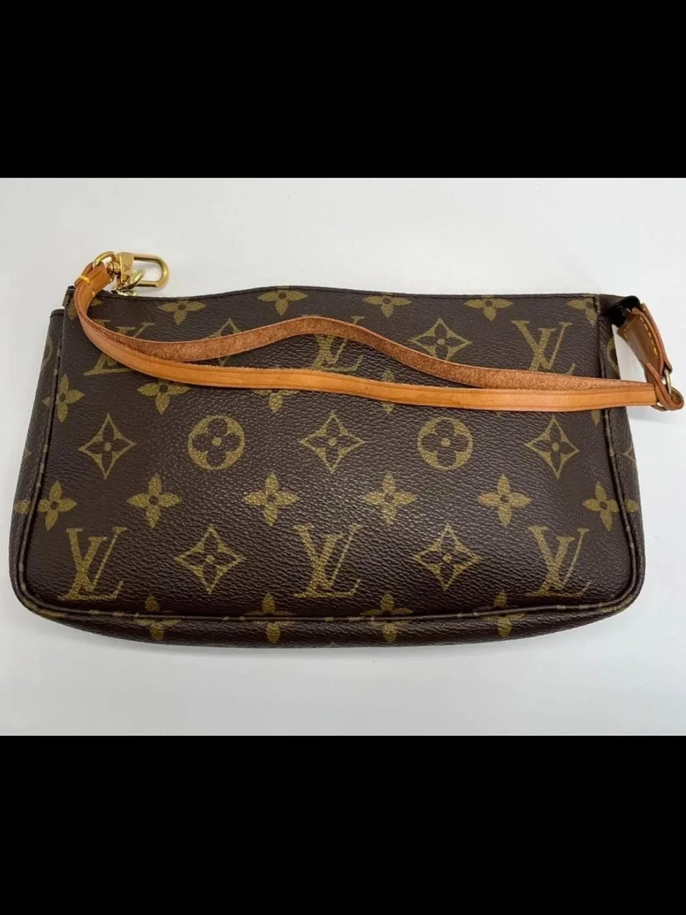 Louis Vuitton Brown Monogram Canvas Pochette Accessoires Shoulder Bag